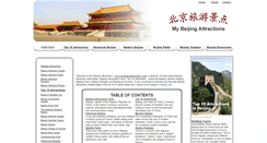 Desktop Screenshot of mybeijingattractions.com